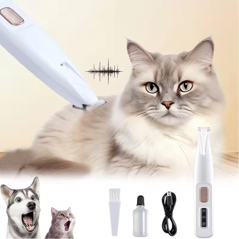 Mini Dog Paw Clipper – Built-in LED & Waterproof | Precise & Quiet Grooming