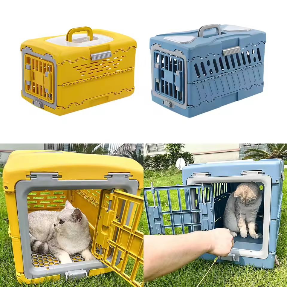Foldable and Breathable Pet Carrier – For Puppies, Cats, Rabbits & Small Animals