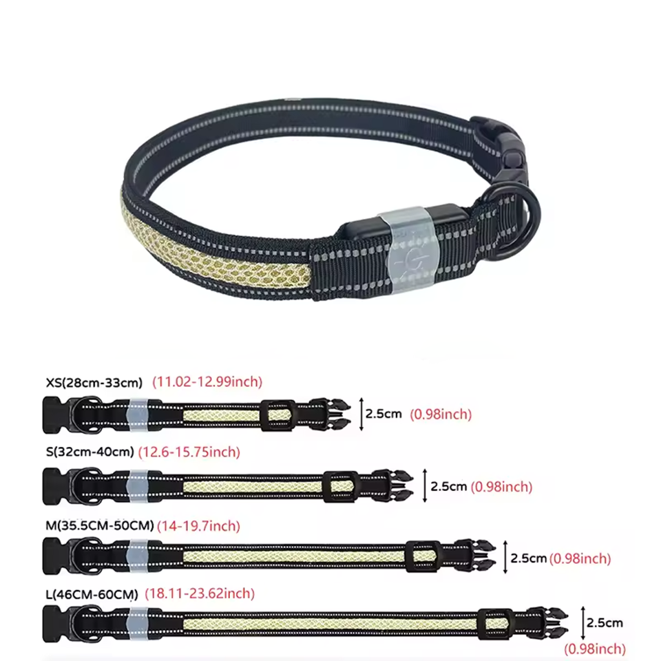Smart LED Dog Collar – Waterproof, Reflective & App Controlled | Night Safety