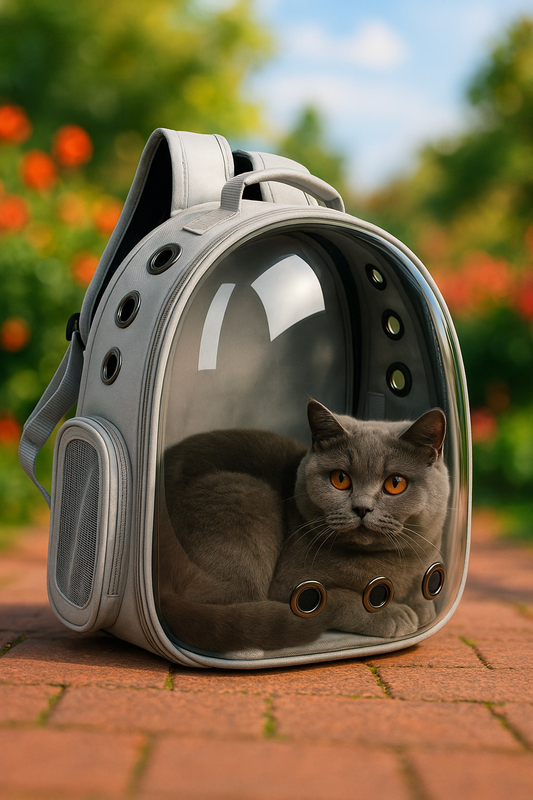 Transparent Capsule Cat Backpack - 360° Vision Stylish Carrier