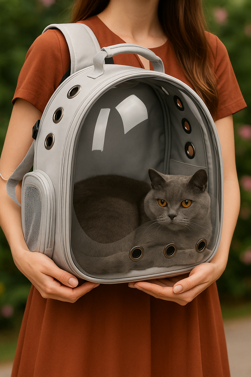 Transparent Capsule Cat Backpack - 360° Vision Stylish Carrier