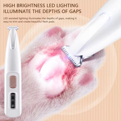 Mini Dog Paw Clipper – Built-in LED & Waterproof | Precise & Quiet Grooming