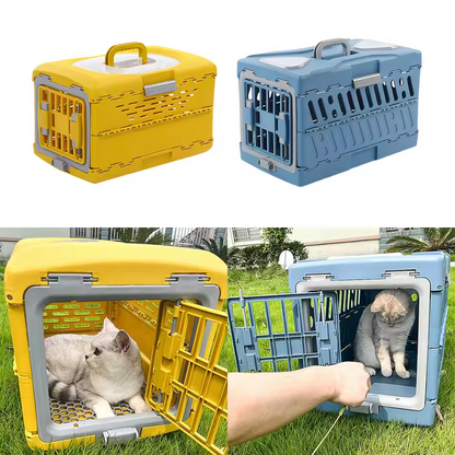 Foldable and Breathable Pet Carrier – For Puppies, Cats, Rabbits & Small Animals