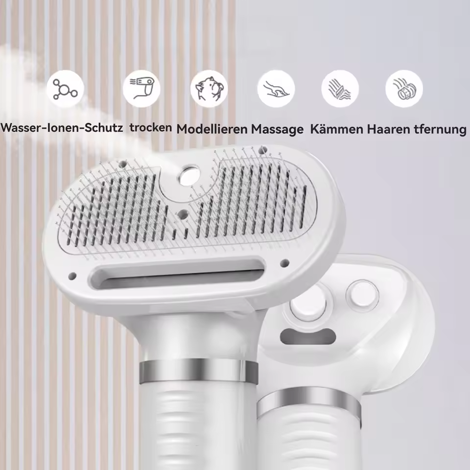 6-in-1 Grooming Kit for Dogs & Cats – Hair Dryer, Clipper, File & Brush | Complete Home Care